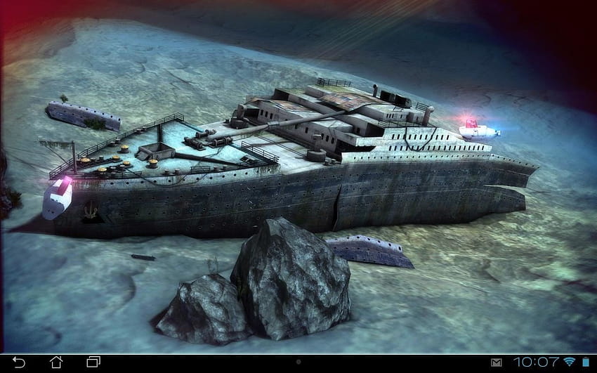 Titanic 3D en vivo Android Live, naufragio titánico fondo de pantalla