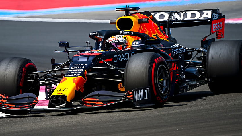 GP de France: Max Verstappen s'éloigne de Valtteri Bottas lors de la troisième séance d'entraînement, Lewis Hamilton à la dérive, 2021 max verstappen Fond d'écran HD