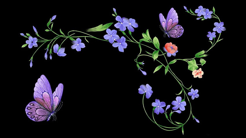 Schmetterlingskunst HD-Hintergrundbild