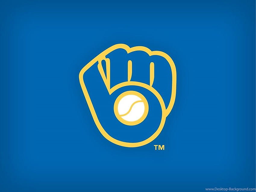 Sfondi logo Milwaukee Brewers, logo Sfondo HD