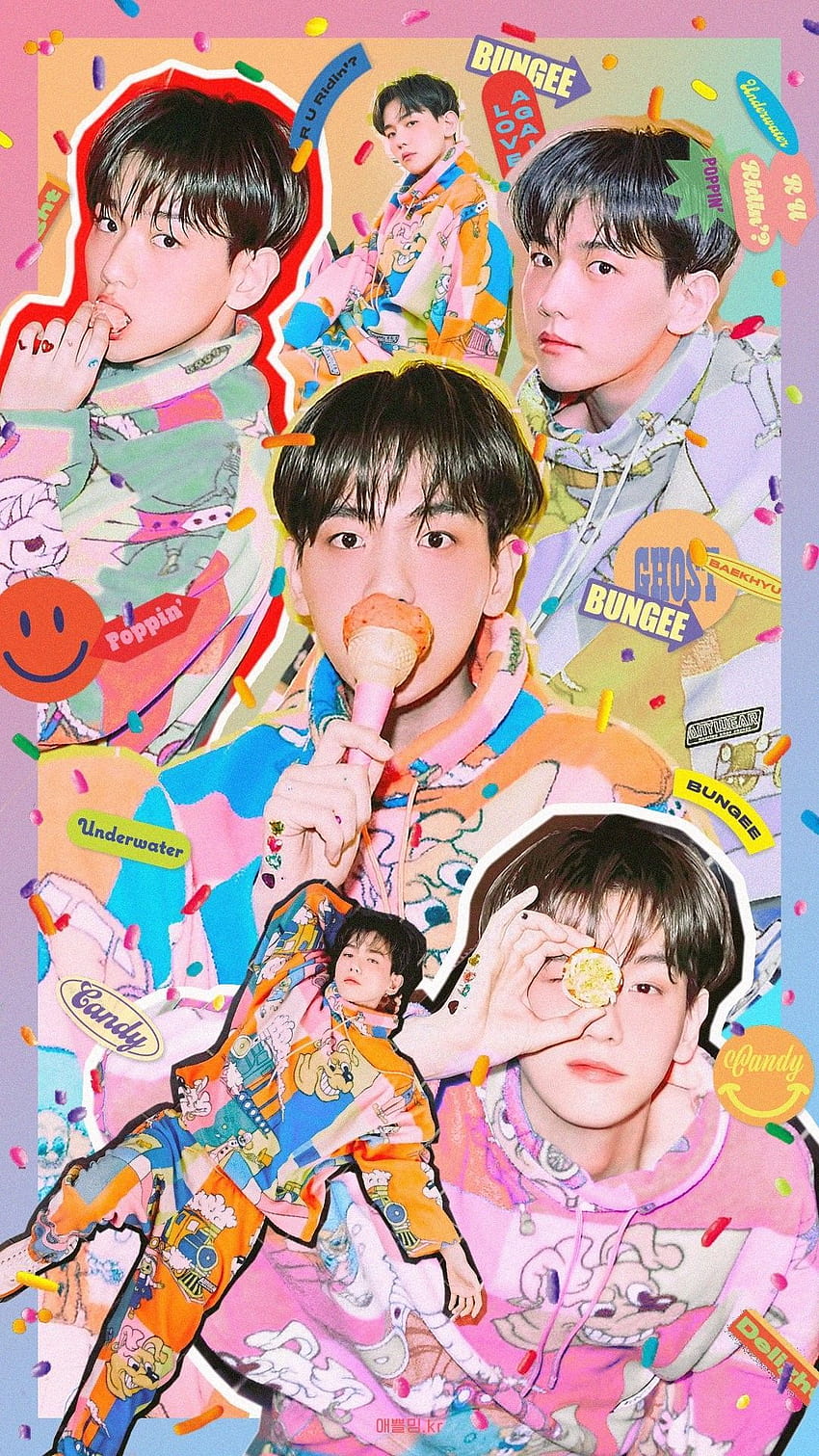 Aming_exo, baekhyun candy HD phone wallpaper