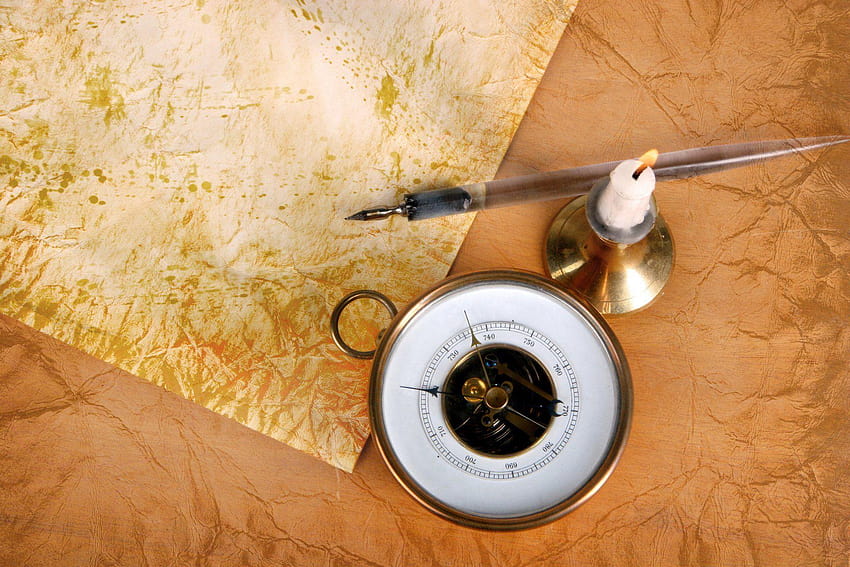kompas świeca papier stary świecznik na długopis Tapeta HD