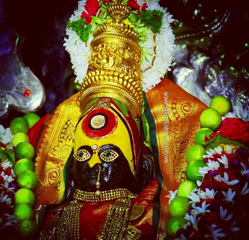 Codzienne] [Shri Tulja Bhavani] Nitya Darshan, coroczny Utsav w świątyni Shri Tulja Bhavani, informacje religijne, informacje o pomieszczeniach świątyni Tulja Bhavani, navratri, informacje o bogini, kult religijny, Tulja, tuljabhavani Tapeta HD