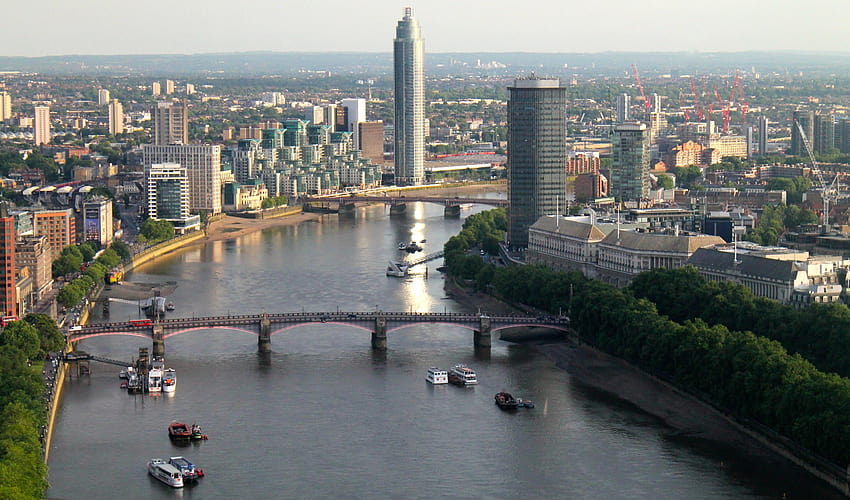 Sungai Thames di Negara Inggris Wallpaper HD
