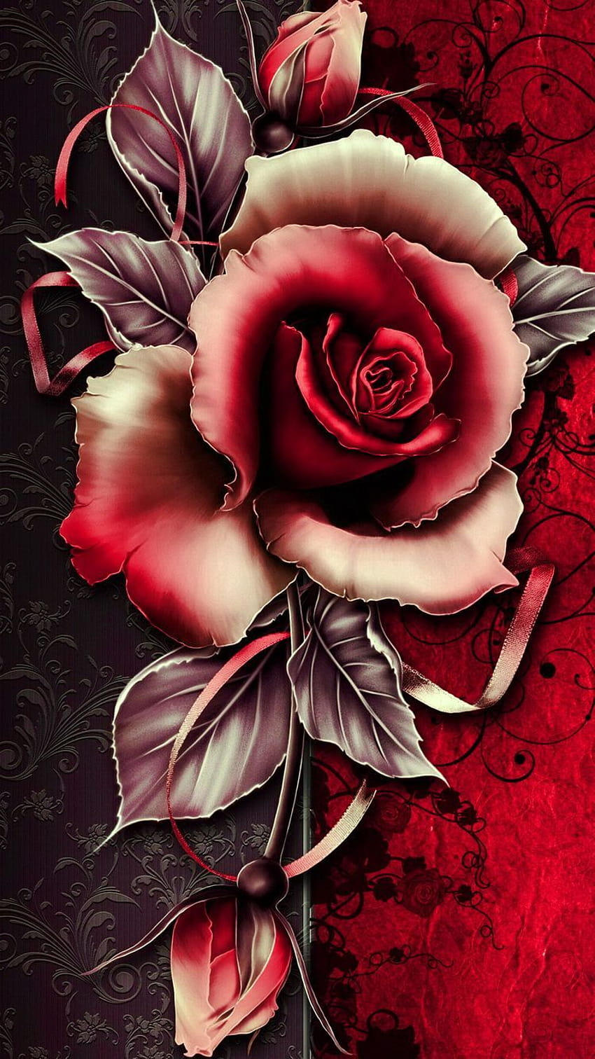 Top 10 Best Red Rose Flower iPhone Wallpapers [ HQ ]