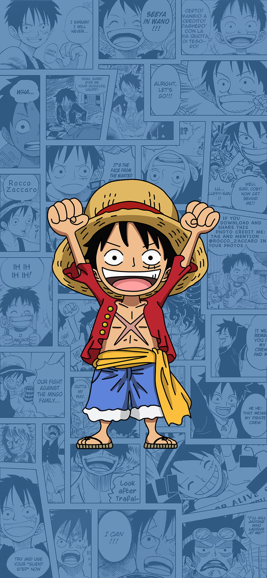 One Piece Monkey D. Luffy Chapeau de Paille Noir Fond d'écran 4k
