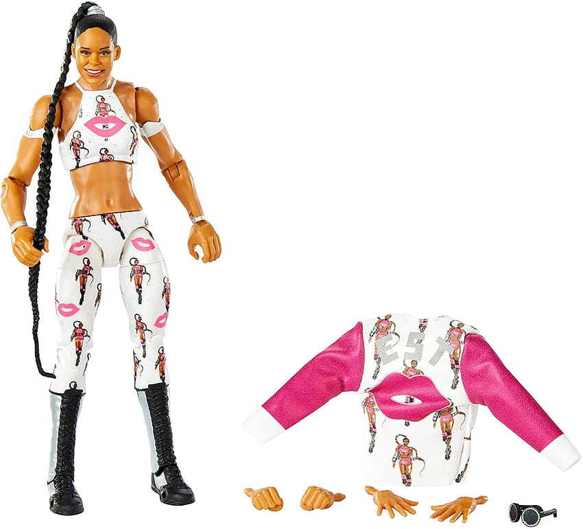WWE Bianca Bel Air Elite Series 81 Actionfigur 6 in beweglichem Sammlerstück, Geschenk für Fans ab 8 Jahren: Spielzeug & Spiele HD-Hintergrundbild