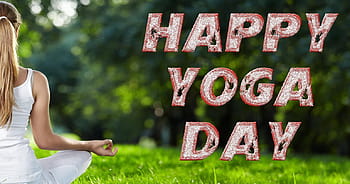 Happy Yoga Day, HD wallpaper