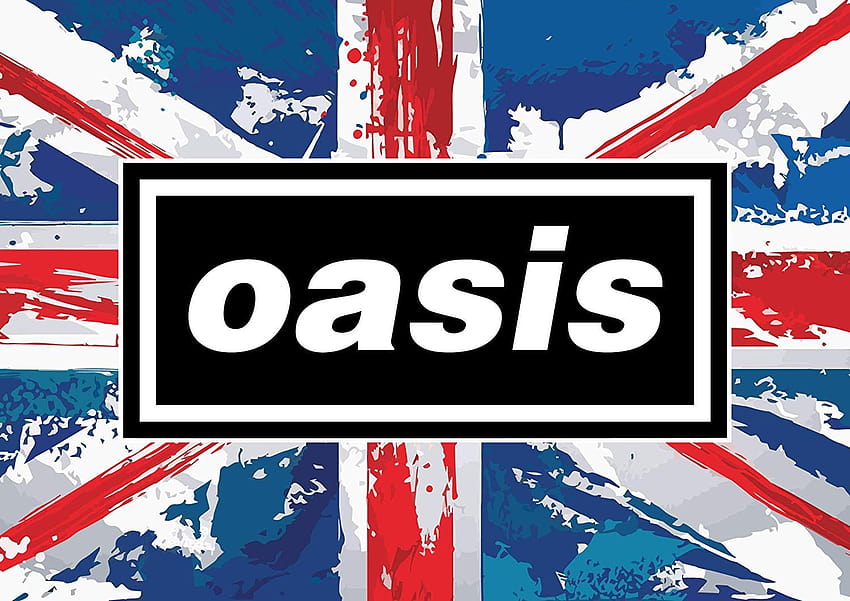Oasis Poster A1 groß Britpop Indie Rock n Roll, Oasis-Logo HD-Hintergrundbild