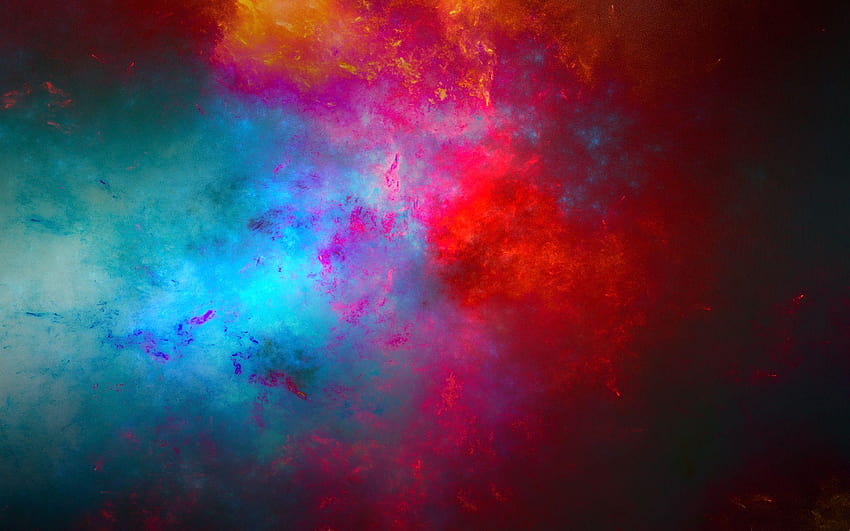 Red and Blue Mixed Colors Backgrounds and, colour splash HD wallpaper