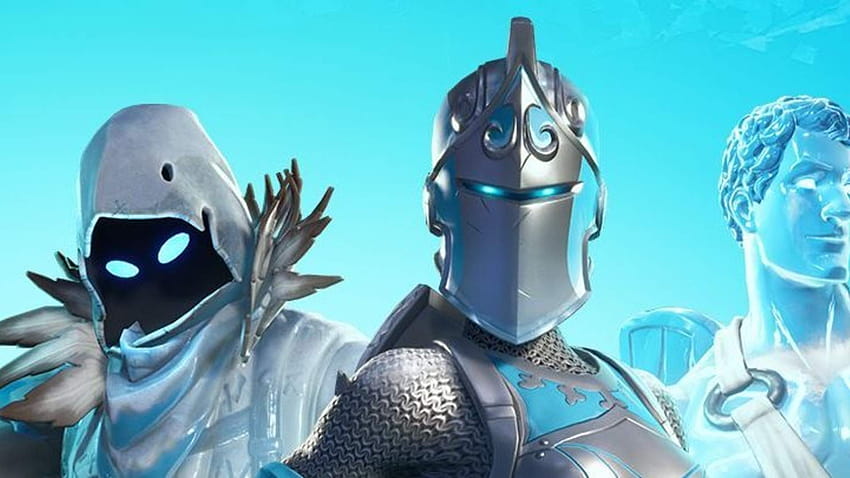 Pakiet Fortnite's Frozen Legends został usunięty ze sklepu po zaledwie dwóch zamrożonych czerwonych rycerzach Tapeta HD