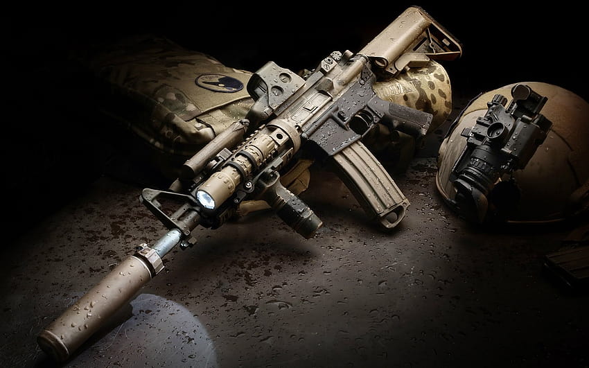 Assault rifle, riffle HD wallpaper