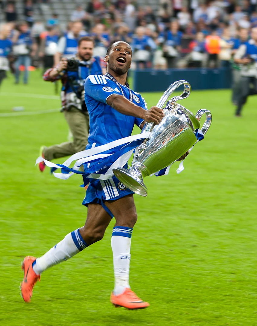 Datei:Didier Drogba Champions League Winner.jpg, Chelsea Champions League HD-Handy-Hintergrundbild