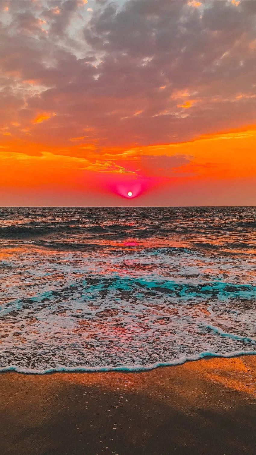 Wunderschönes Sonnenuntergang-iPhone, fantastisches Sonnenuntergang-iPhone HD-Handy-Hintergrundbild