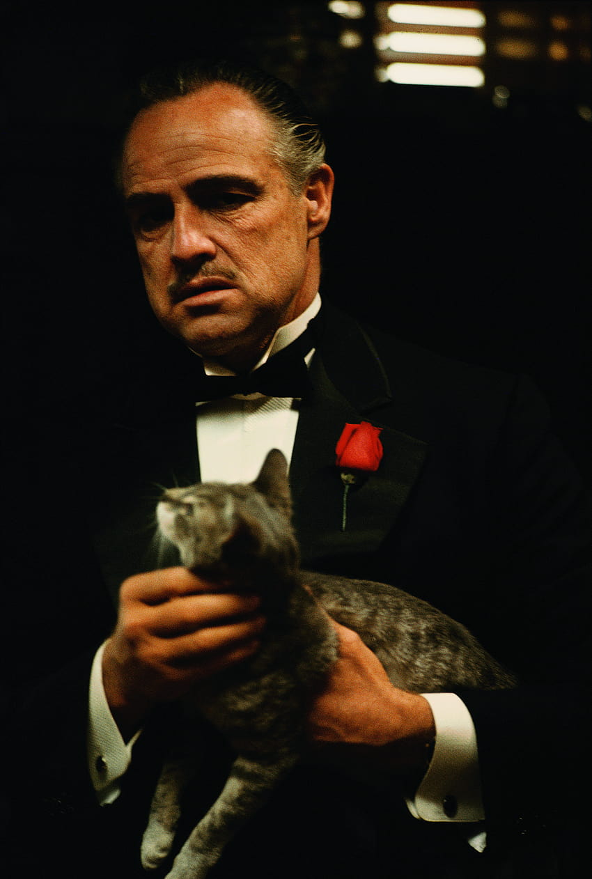 10 Raros Del Detrás De Cámaras De 'El Padrino', Don Corleone fondo de pantalla del teléfono
