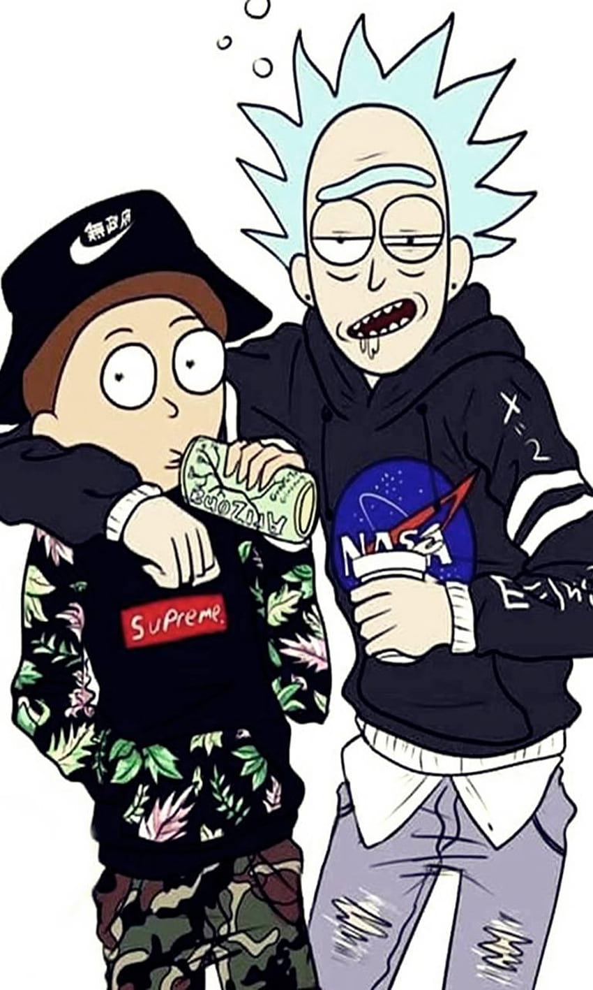 RICK AND MORTY by Sgomez12, supreme rick and morty HD phone wallpaper
