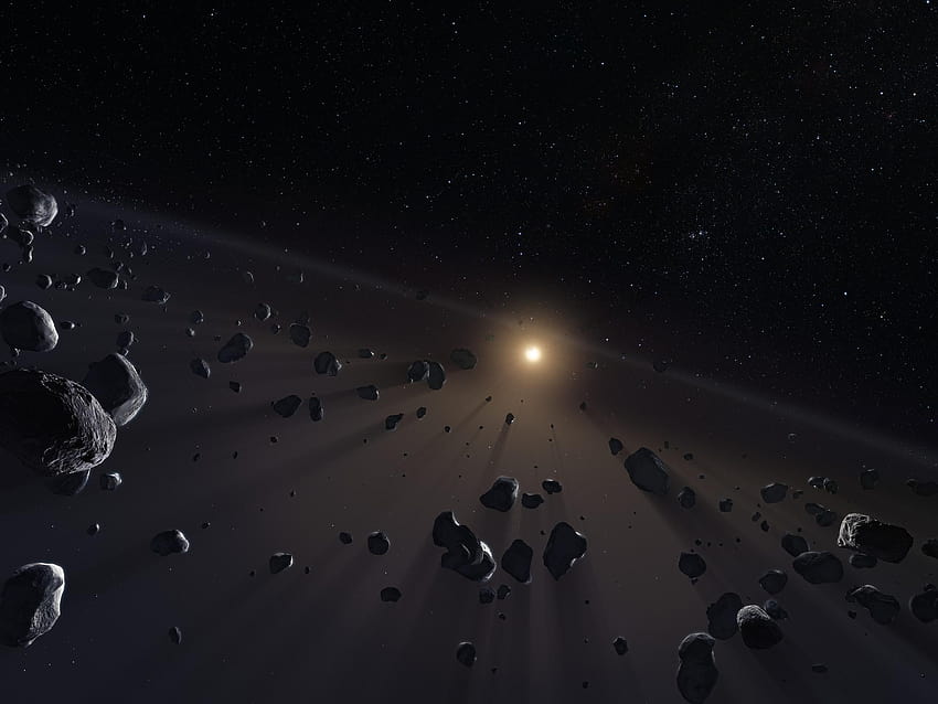 Le carote di ghiaccio della fascia di Kuiper, fascia di asteroidi Sfondo HD