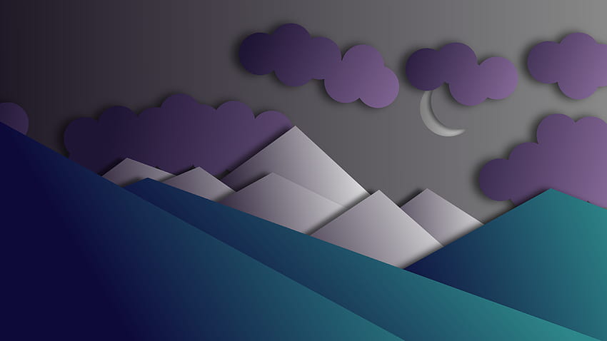 Material Crepúsculo Linux, periquito ubuntu papel de parede HD