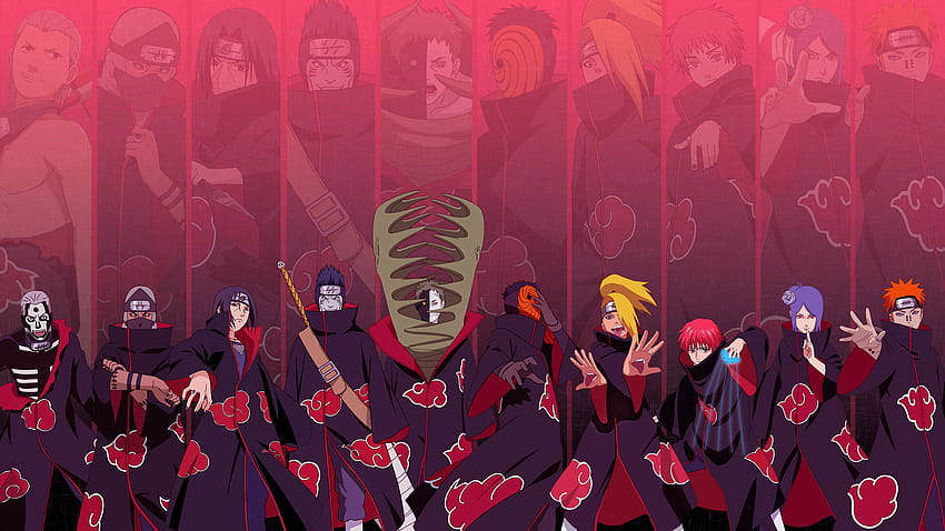 Akatsuki done by me : Naruto, akatsuki pc HD wallpaper