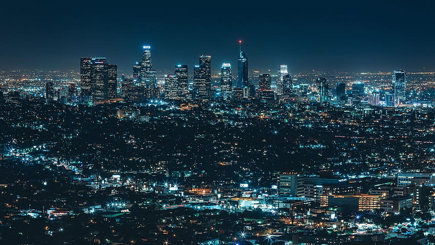 Nightscape para su o móvil y fácil, hermoso paisaje nocturno de la ciudad fondo de pantalla