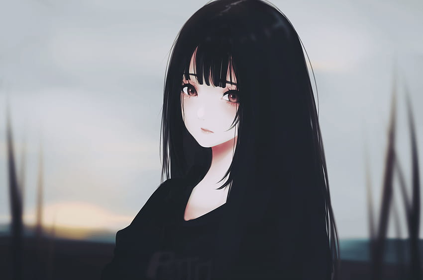 Anime Girl Black Hair Wallpapers - Wallpaper Cave