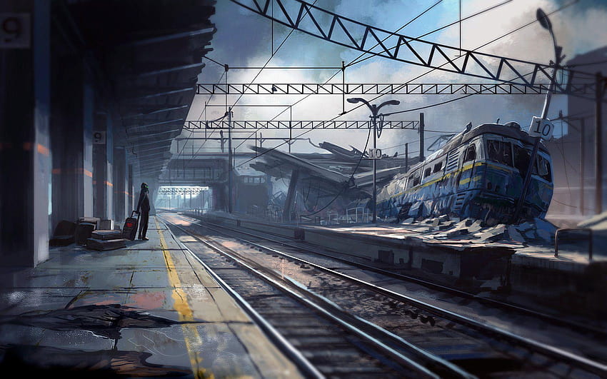 train railway station accident expectation romantically HD wallpaper