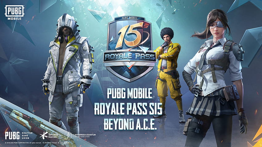 A 15ª temporada de PUBG Mobile, Beyond A.C.E, começou com o novo Royale Pass 15 papel de parede HD