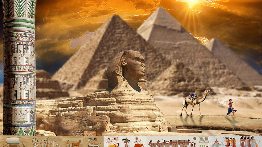 Egyptian sphinx giza great HD wallpaper