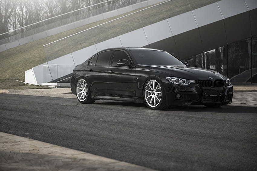 of BMW F30 335i black backgrounds & HD wallpaper