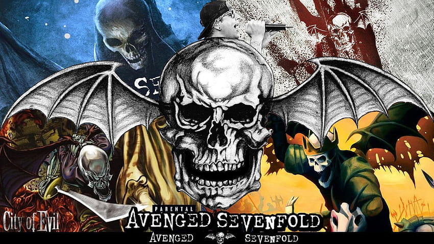 Logotipo de Avenged Sevenfold 900 × 563 Logotipo A7X fondo de pantalla