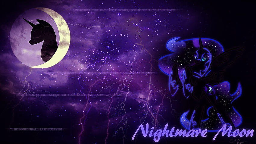 nightmare moon wallpaper