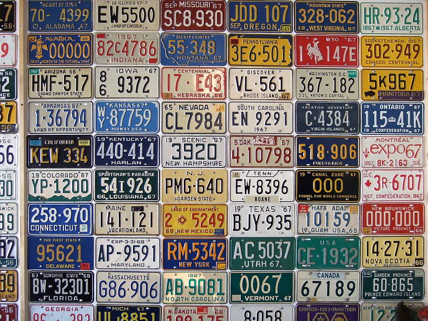Coolest Things: 30 Licence Plates, license plate HD wallpaper