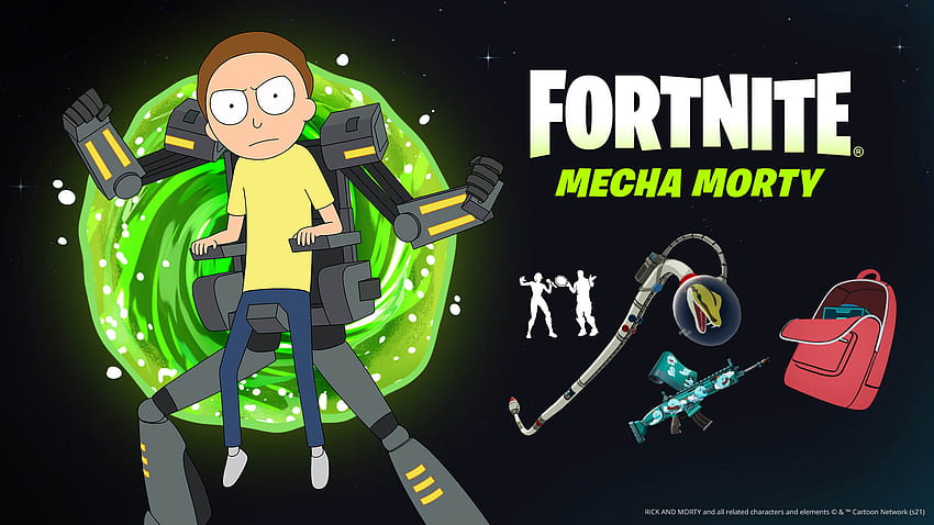 Morty has Joined Rick Sanchez in Fortnite with new 'Mecha Morty' Outfit HD wallpaper