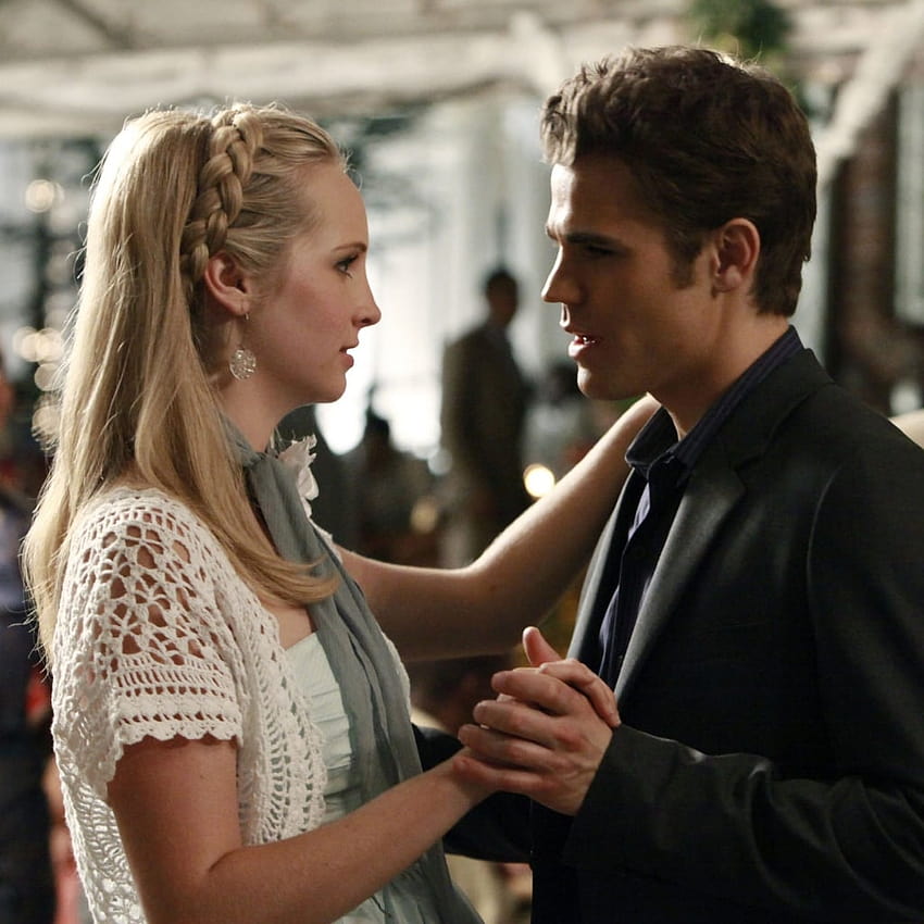 Caroline and Stefan GIFs From The Vampire Diaries, steroline HD phone wallpaper