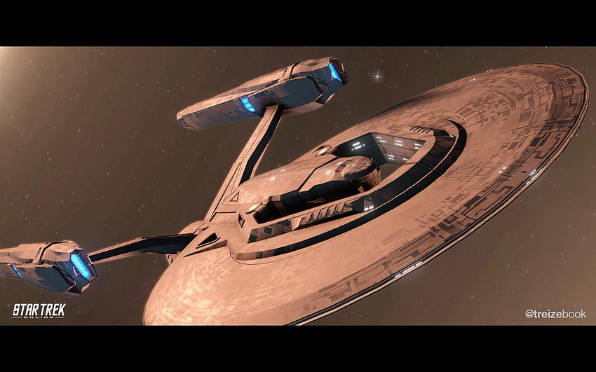 Der Discovery Vanity Shield sieht auf der Vengeance, Star Trek Online Rise of Discovery, so schön aus HD-Hintergrundbild