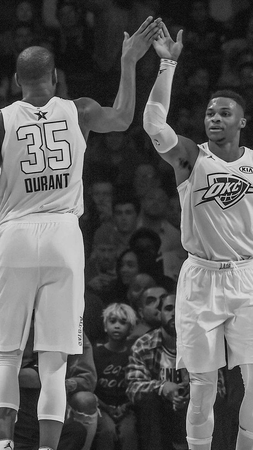 Kevin Durant und Russell Westbrook All, kd Michael Jordan HD-Handy-Hintergrundbild
