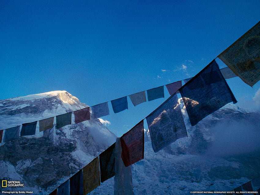 Prayer Flags , Mount Everest, mount everest screensaver HD wallpaper