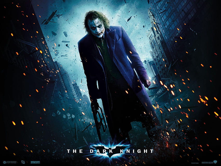 Gotham City Heath Ledger as The Joker and, the joker heath ledger HD wallpaper
