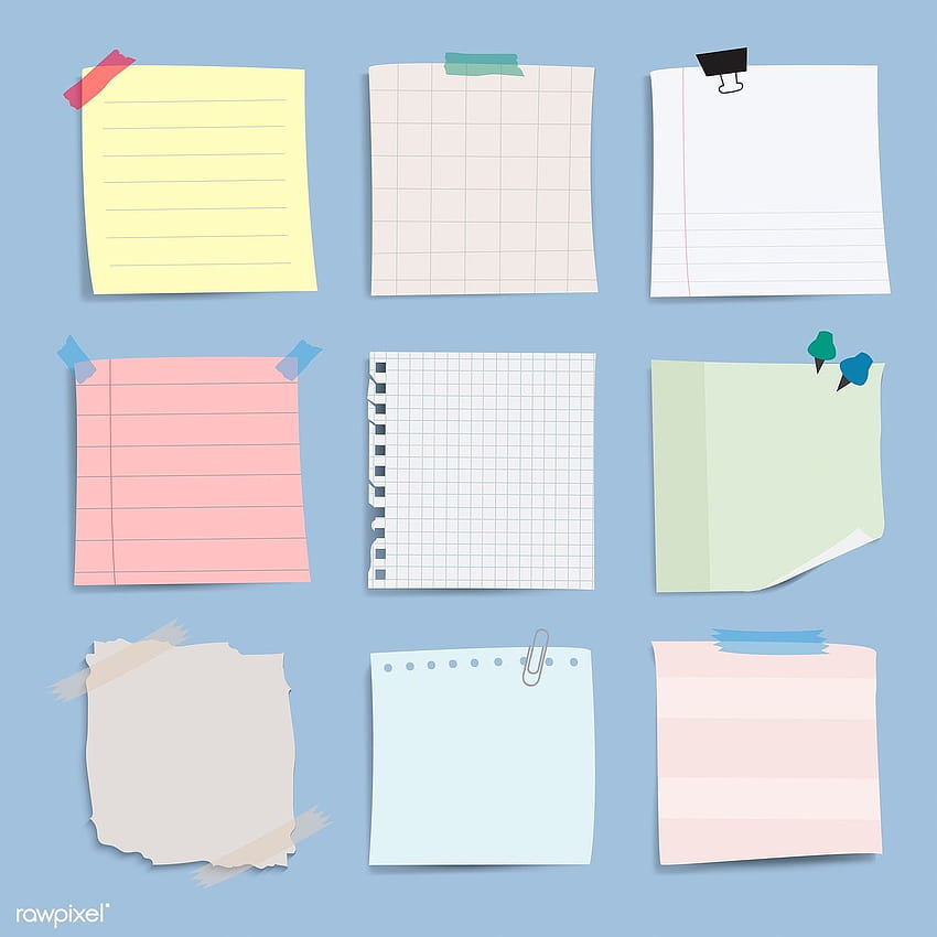 premium vector of of sticky note illustrations by Sasi about post it, sticky notes, blue notes, light blue notes, and post it notes 412566 HD phone wallpaper