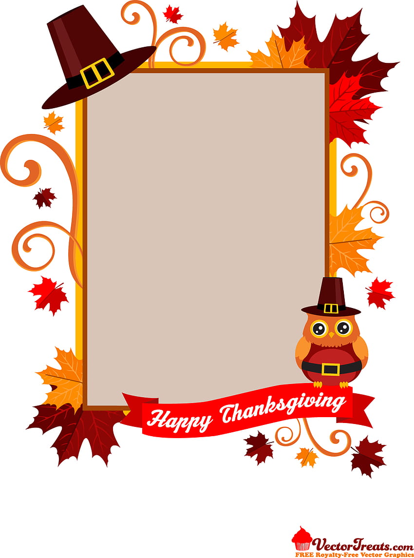Sangat Bersyukur Untuk Thanksgiving Vector Graphics, bingkai ucapan syukur wallpaper ponsel HD