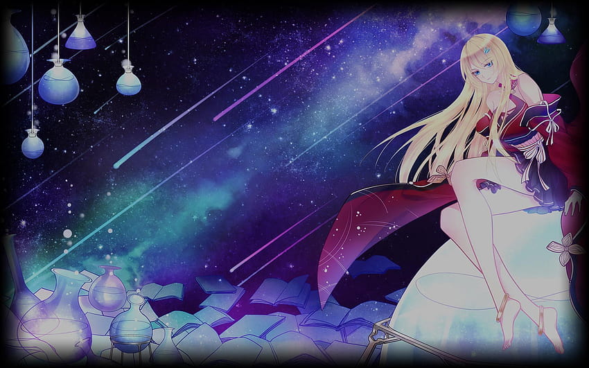 Steam Community :: Guide :: Lila Steam-Hintergründe, blauer und lila Anime HD-Hintergrundbild
