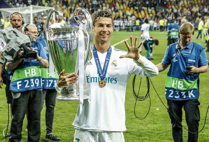 Oferta ugody podatkowej Cristiano Ronaldo na ponad 16 milionów dolarów odrzucona, cristiano ronaldo z trofeum ucl Tapeta HD