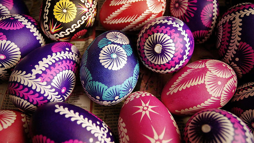 Beautfitully Painted Easter Eggs » FullWpp HD wallpaper