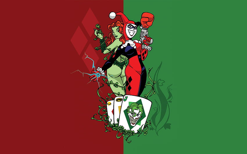 3 Poison Ivy, Harley Quinn Catwoman und Poison Ivy HD-Hintergrundbild