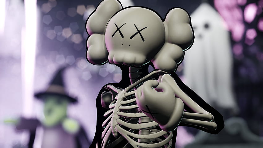 Kaws Skeleton Fortnite HD wallpaper | Pxfuel