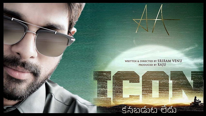 Allu Arjun ICON Movie Oficjalny plakat zwiastuna, który jest dostępny Tapeta HD