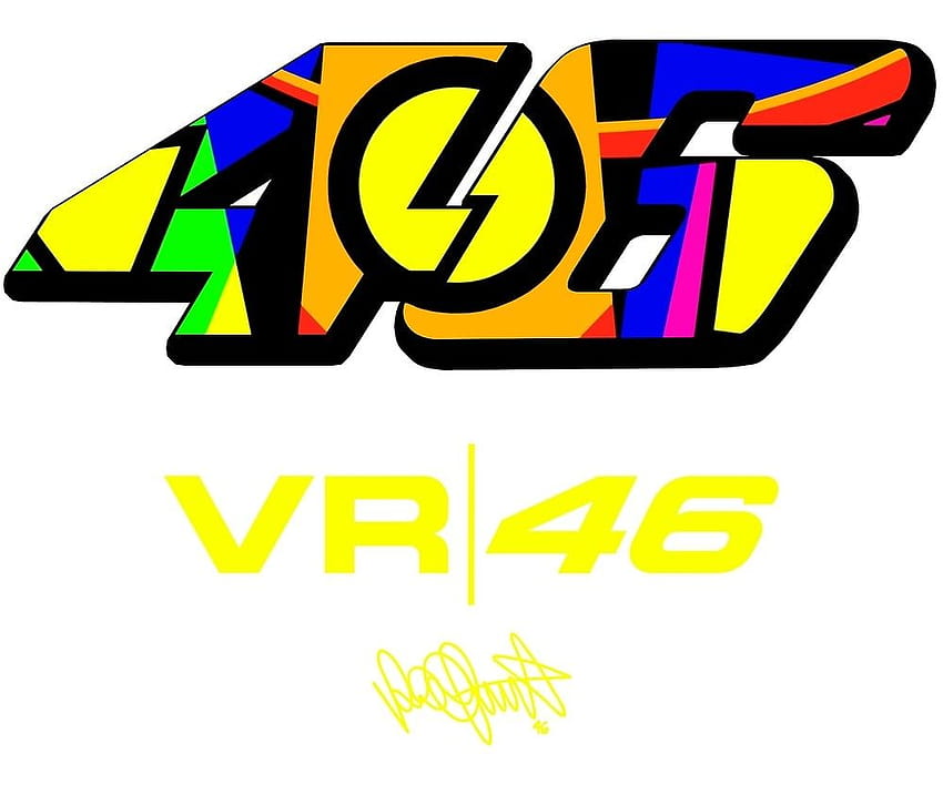 Jaką czcionką jest logo Valentino Rossi 46, vr 46 Tapeta HD | Pxfuel