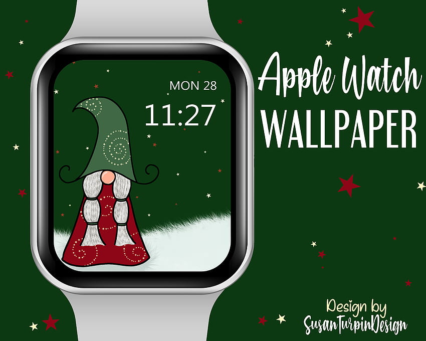Buy Apple Watch Wallpaper Christmas Santa Original Art Watch Face Online in  India  Etsy