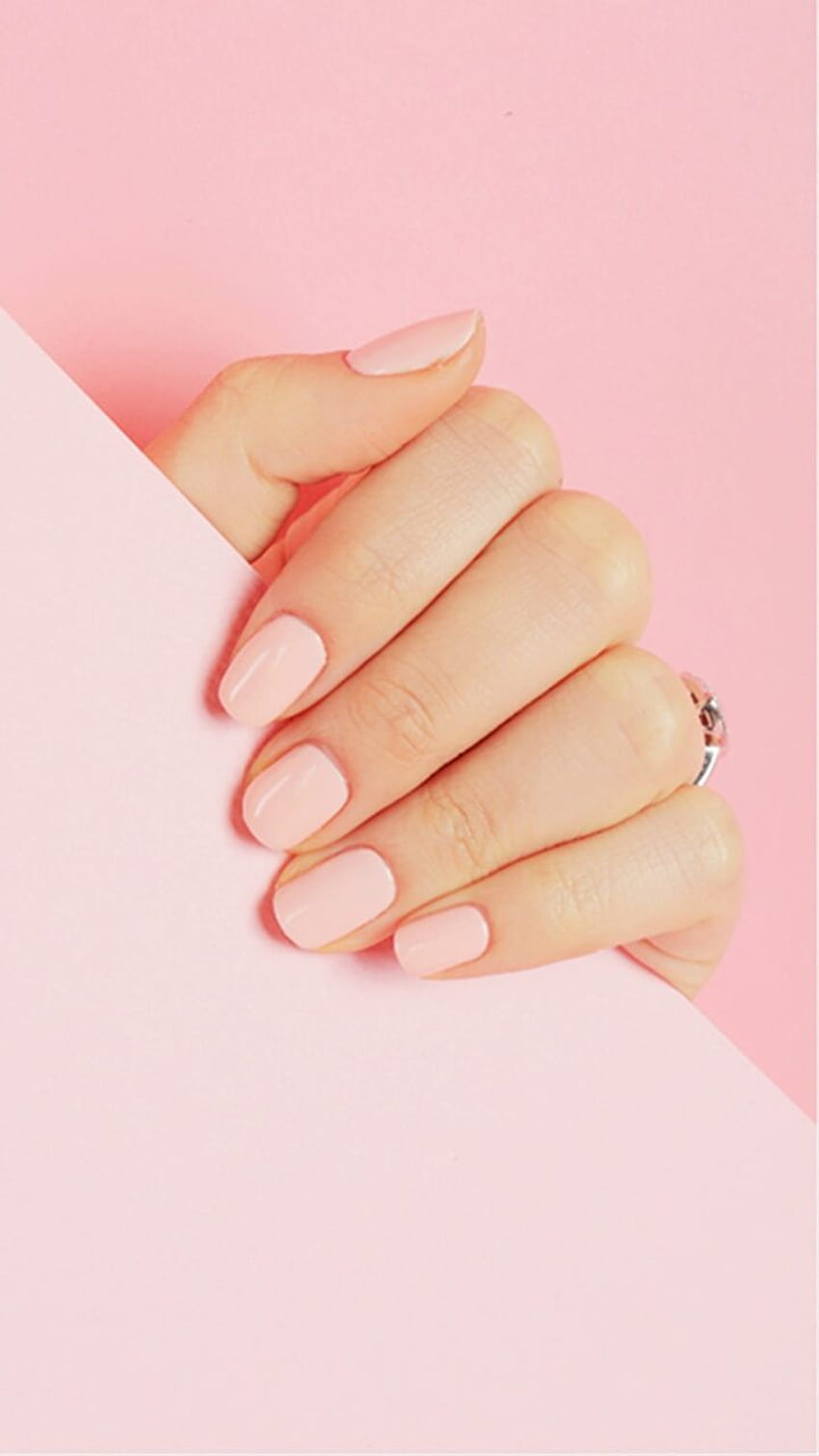 art, background, beautiful, beauty, cosmetic, cosmetics, cutie, decorate, design, fashion, hands, make up, nails, pink, style, we heart it, woman, pink background, art nails, pastel pink, pastel color, beautiful nails, beauty, pink nails HD phone wallpaper