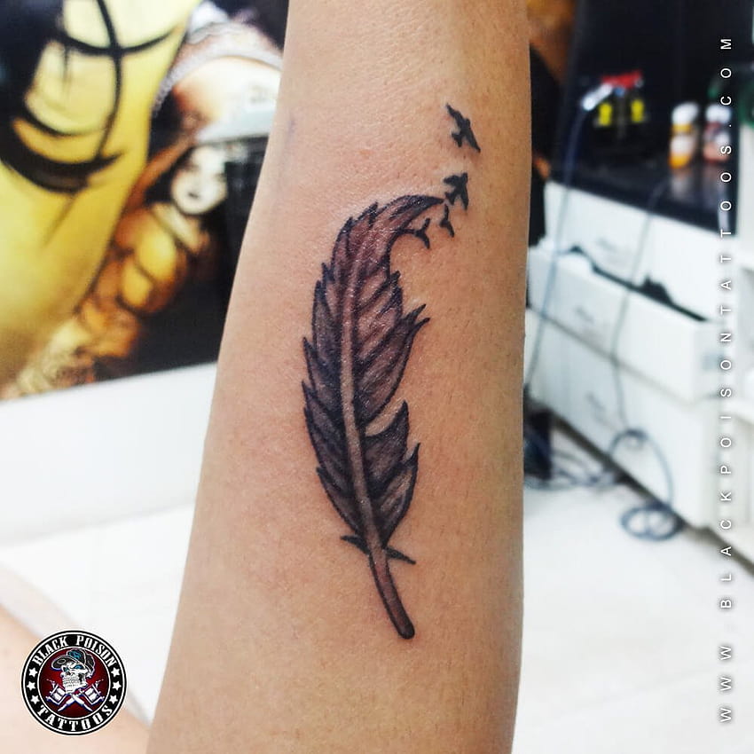 How to make beautiful peacock feather TattooColoured tattoo  YouTube